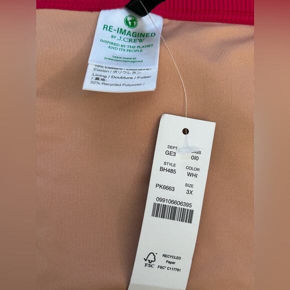 J. Crew Ribbed Trim Hipster Full Coverage Bikini Swim Bottom BH485 NWT - Picture 7 of 16